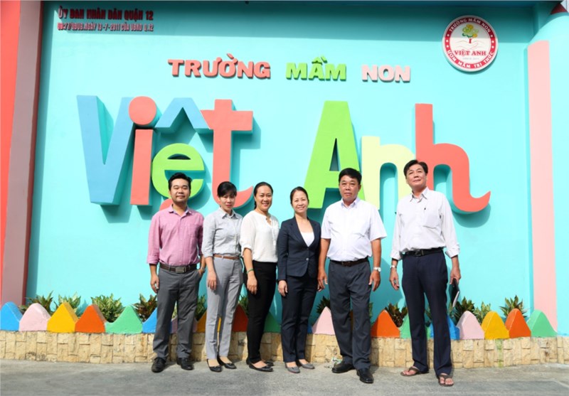 Đón đoàn đánh giá ngoài khảo sát chính thức kiểm định chất lượng giáo dục trường MN Việt Anh